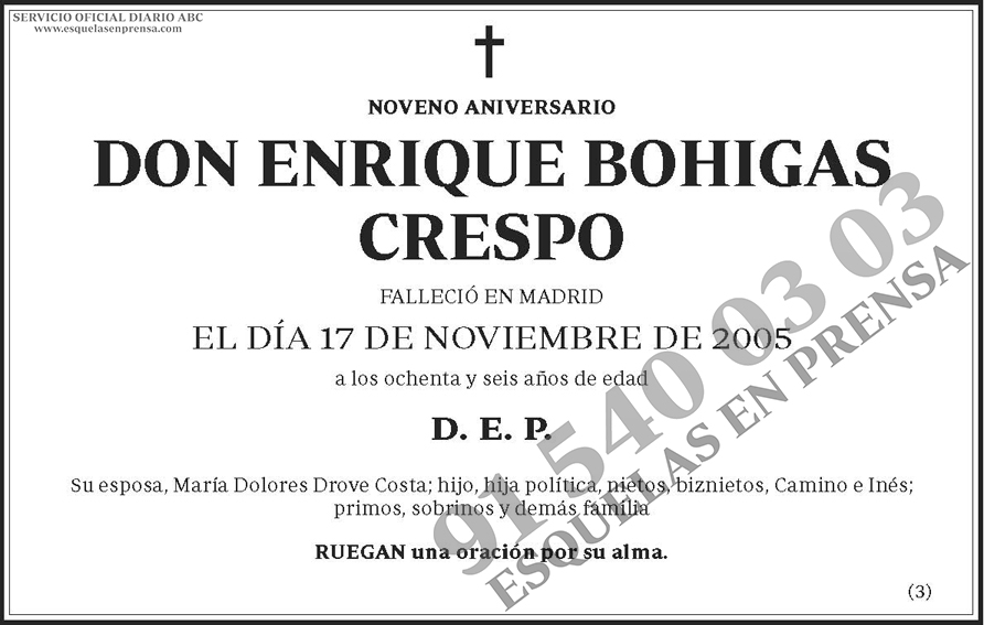 Enrique Bohigas Crespo
